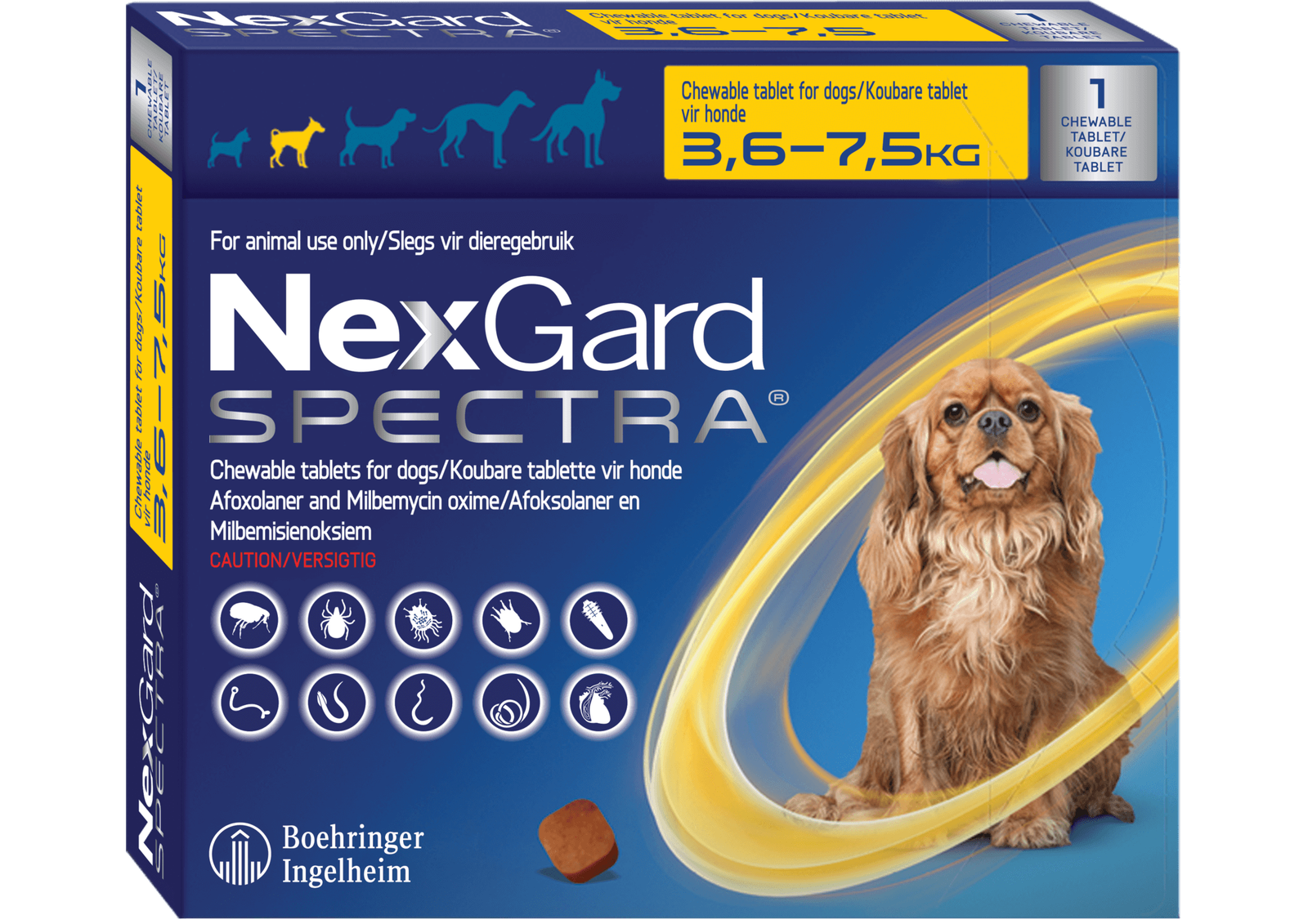 NexGard Spectra S Amarilla